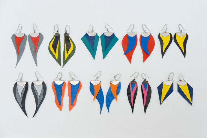 Triangle and polygonal earrings